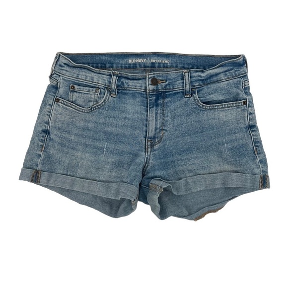 Old Navy Boyfriend Cuffed Hem Jean Shorts Size 8 Women’s - Picture 1 of 5
